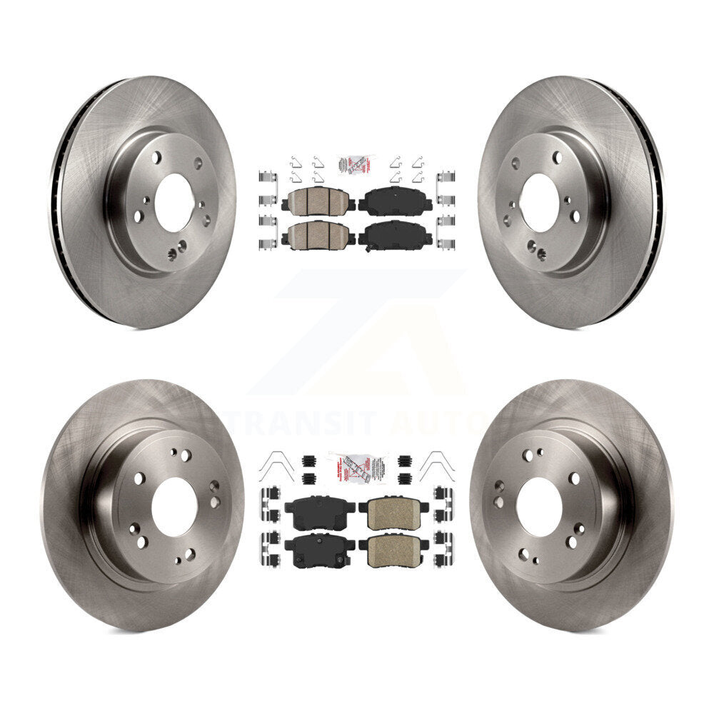 Kit de plaquettes en céramique et de rotors de frein à disque avant et arrière, pour Honda Accord LX-S 2017