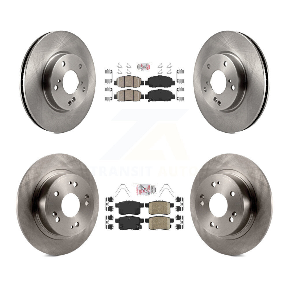 Kit de plaquettes en céramique et de rotors de frein à disque avant et arrière, pour Honda Accord LX-S 2017