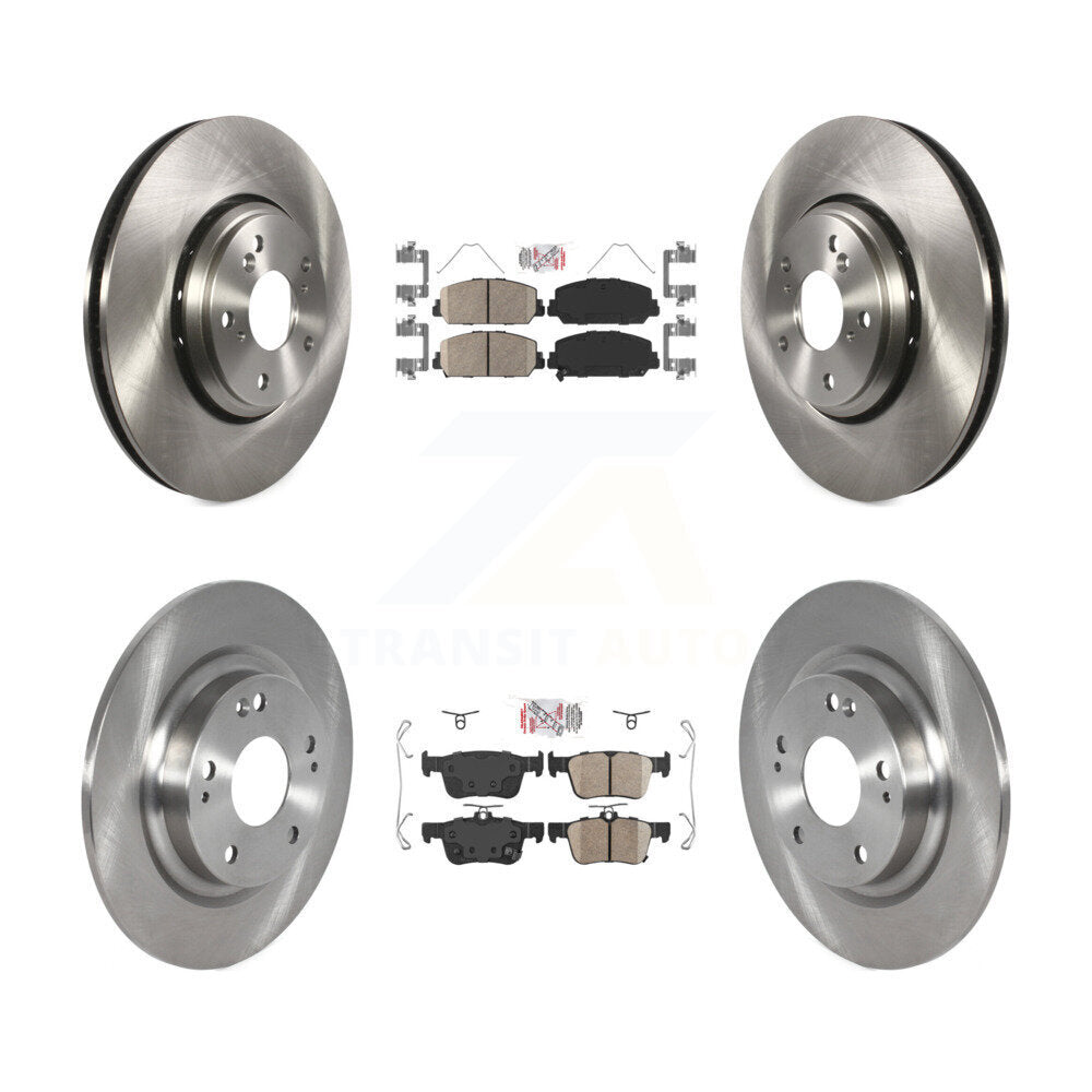Kit de plaquettes en céramique et de disques de frein avant et arrière, pour Honda Civic K8A-102392