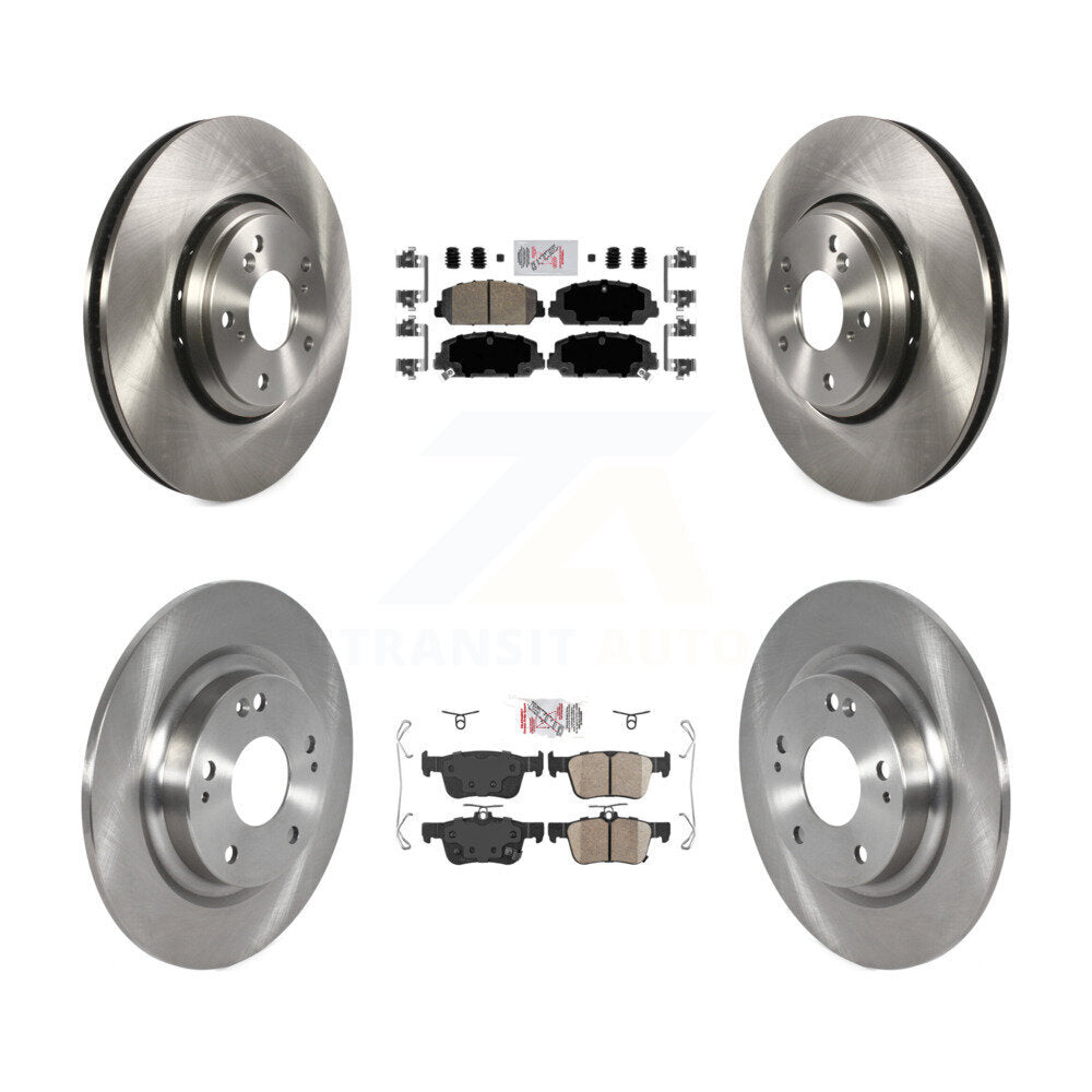 Kit de plaquettes en céramique et de disques de frein avant et arrière, pour Honda Civic K8A-102394