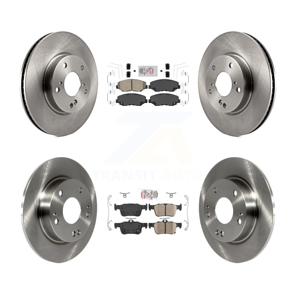Kit de plaquettes en céramique et de disques de frein avant et arrière, pour Honda Civic K8A-102397