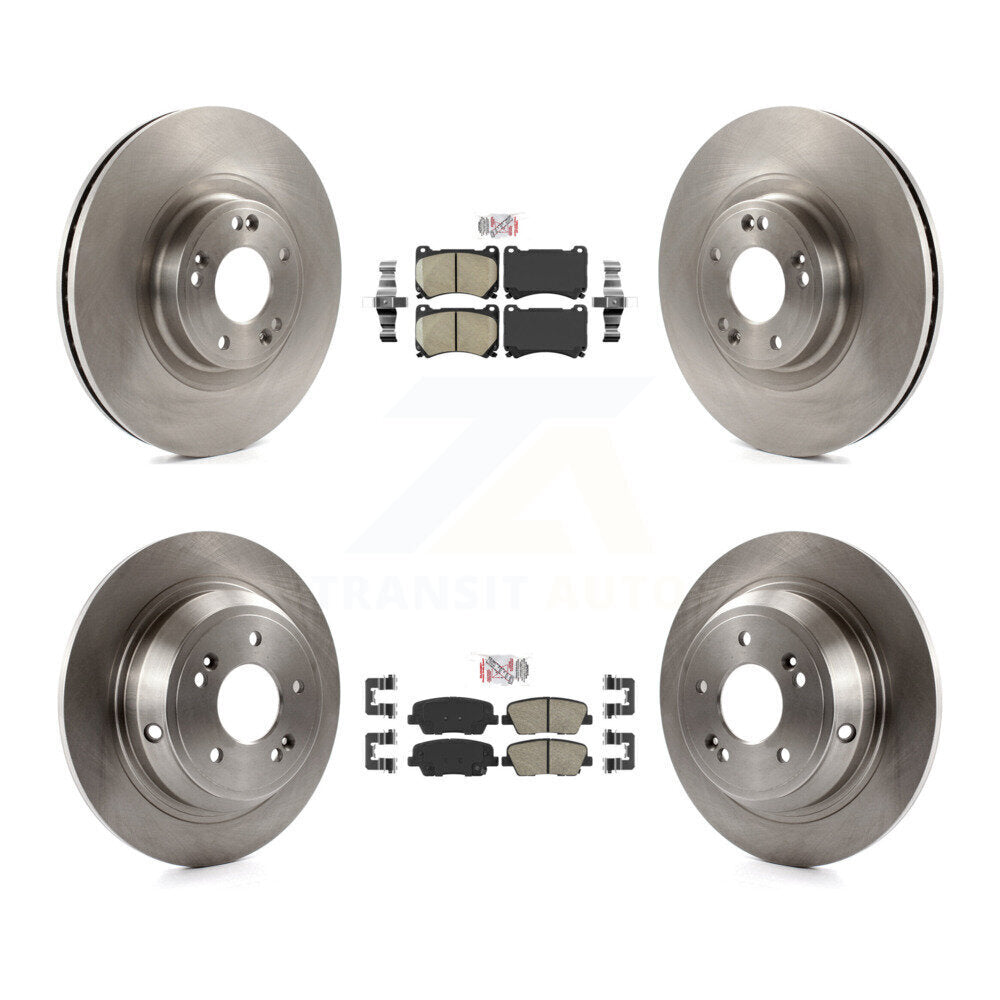 Kit de plaquettes en céramique et de rotors de frein à disque avant et arrière, pour Hyundai Genesis 4,6l