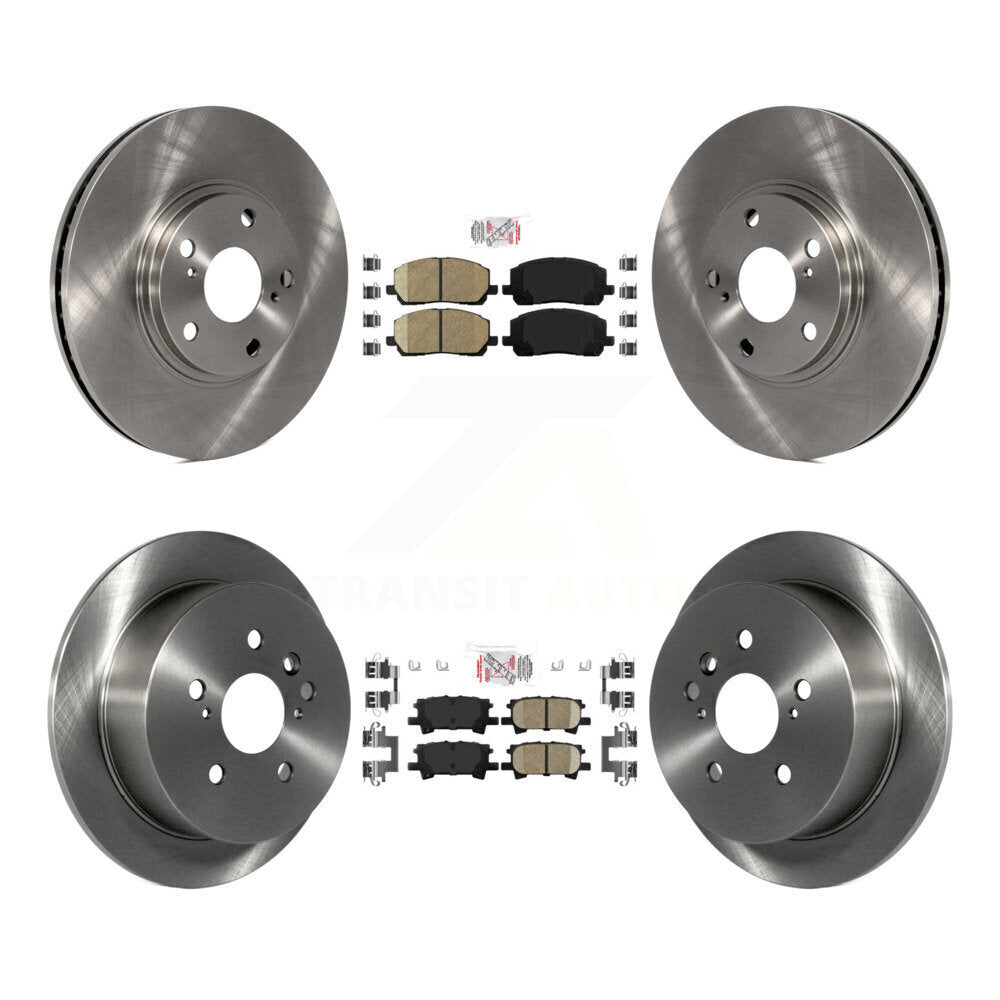 Kit de plaquettes en céramique et de rotors de frein à disque avant et arrière, pour Toyota Highlander