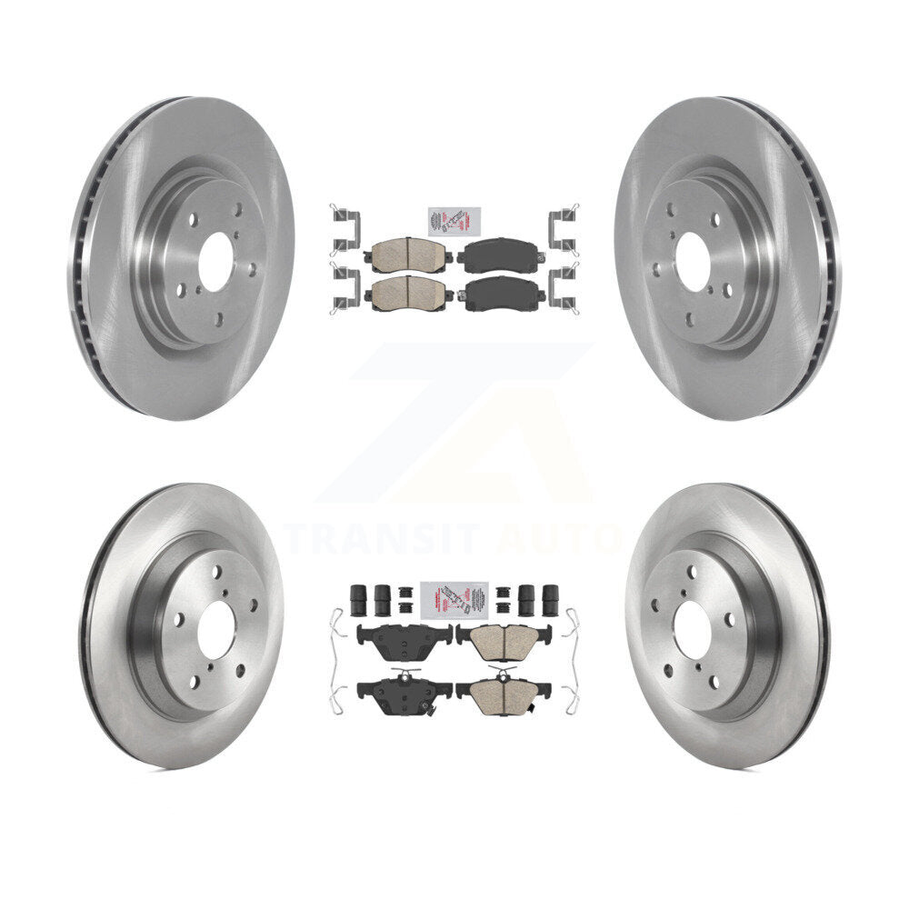 Kit de plaquettes en céramique et de rotors de frein à disque avant et arrière, pour Subaru Forester K8A-10243