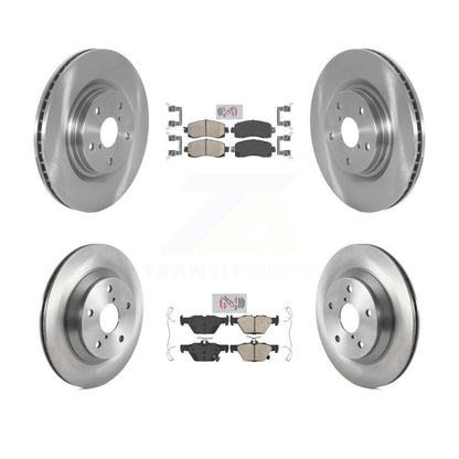 Kit de plaquettes en céramique et de rotors de frein à disque avant et arrière, pour Subaru Forester K8A-10243