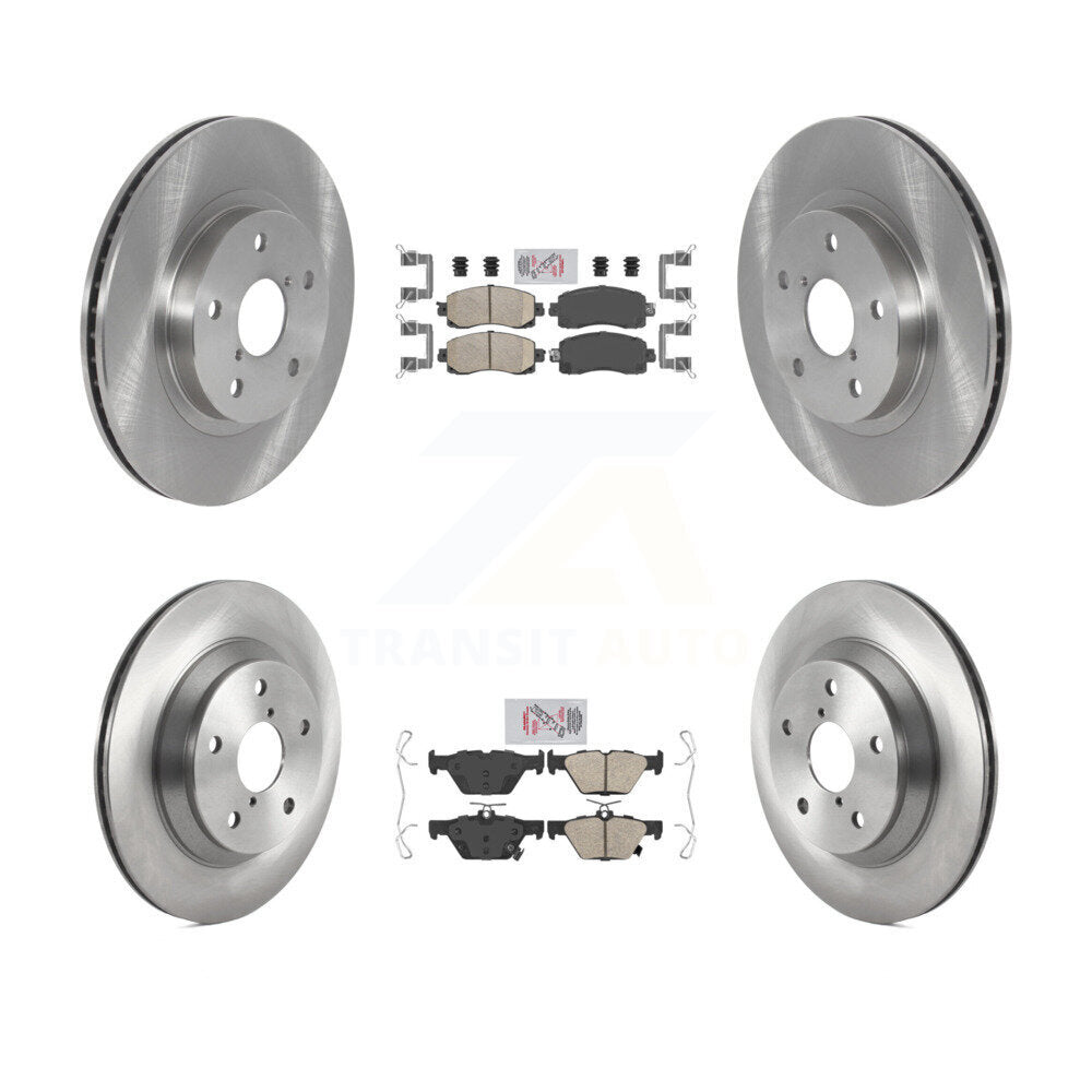 Kit de plaquettes en céramique et de rotors de frein à disque avant et arrière, pour Subaru Forester K8A-10244