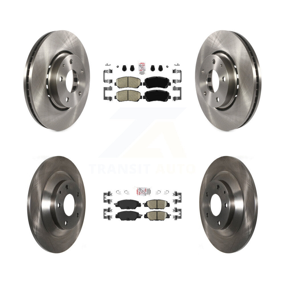 Kit de plaquettes en céramique et de rotors de frein à disque avant et arrière, pour Mazda CX-5 K8A-102456