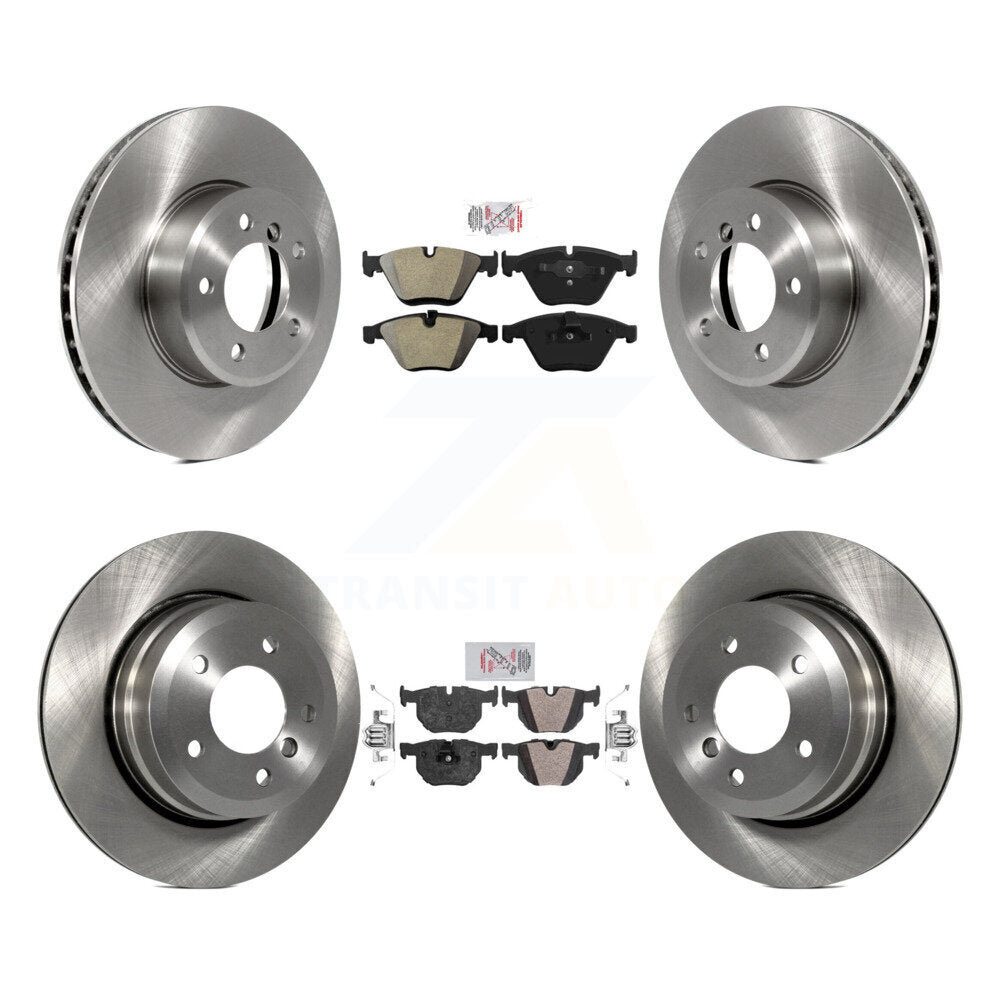 Kit de Rotor de frein à disque à plaquettes semi-métalliques avant et arrière, pour BMW 530xi 528i xDrive 535