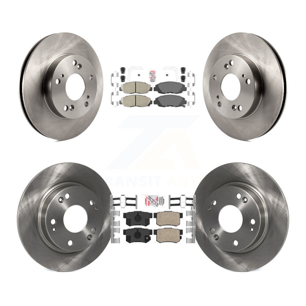 Kit de plaquettes en céramique et de disques de frein avant et arrière, pour Honda Civic K8A-102475