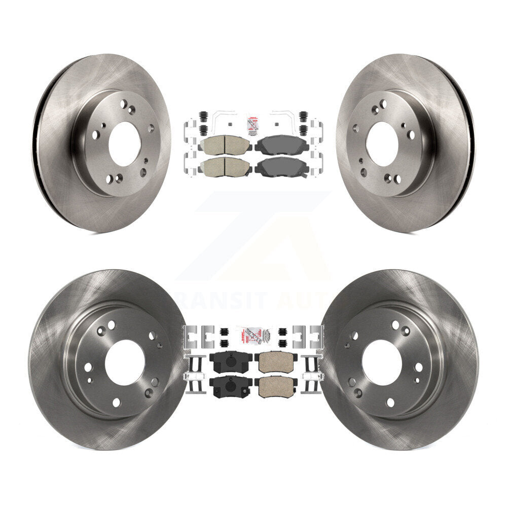 Kit de plaquettes en céramique et de disques de frein avant et arrière, pour Honda Civic K8A-102476