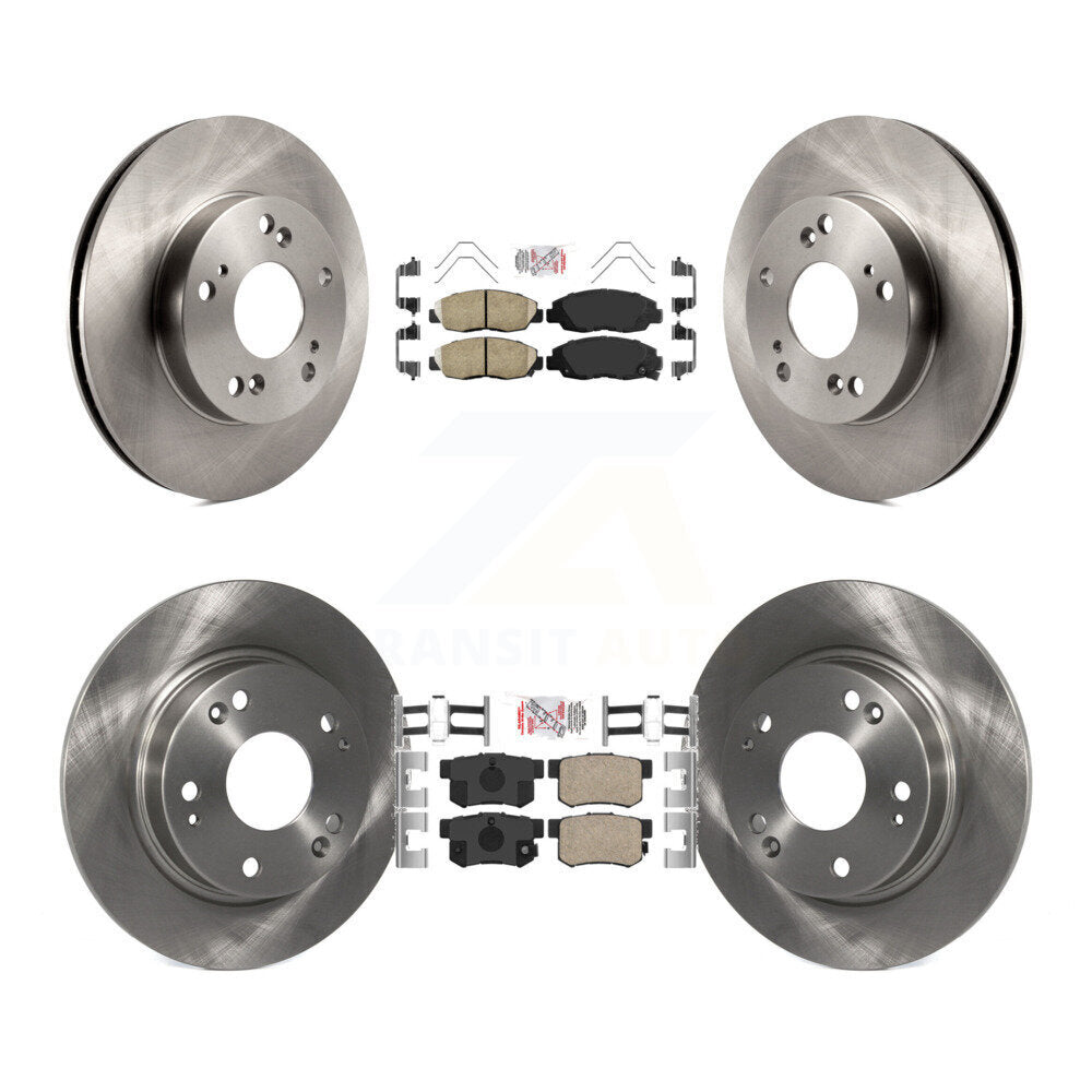 Kit de plaquettes en céramique et de disques de frein avant et arrière, pour Honda Civic K8A-102477
