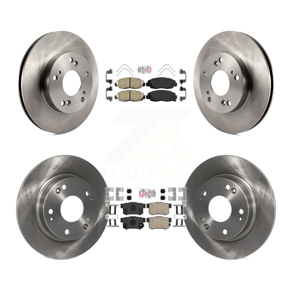 Kit de plaquettes en céramique et de disques de frein avant et arrière, pour Honda Civic K8A-102478