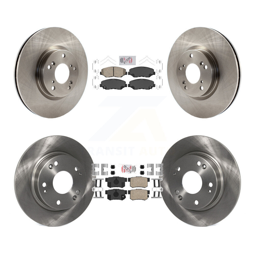 Kit de plaquettes en céramique et de rotors de frein à disque avant et arrière, pour Honda Civic Acura ILX
