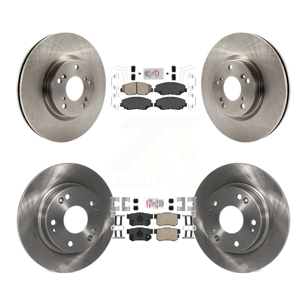 Kit de plaquettes en céramique et de rotors de frein à disque avant et arrière, pour Honda Civic Acura ILX