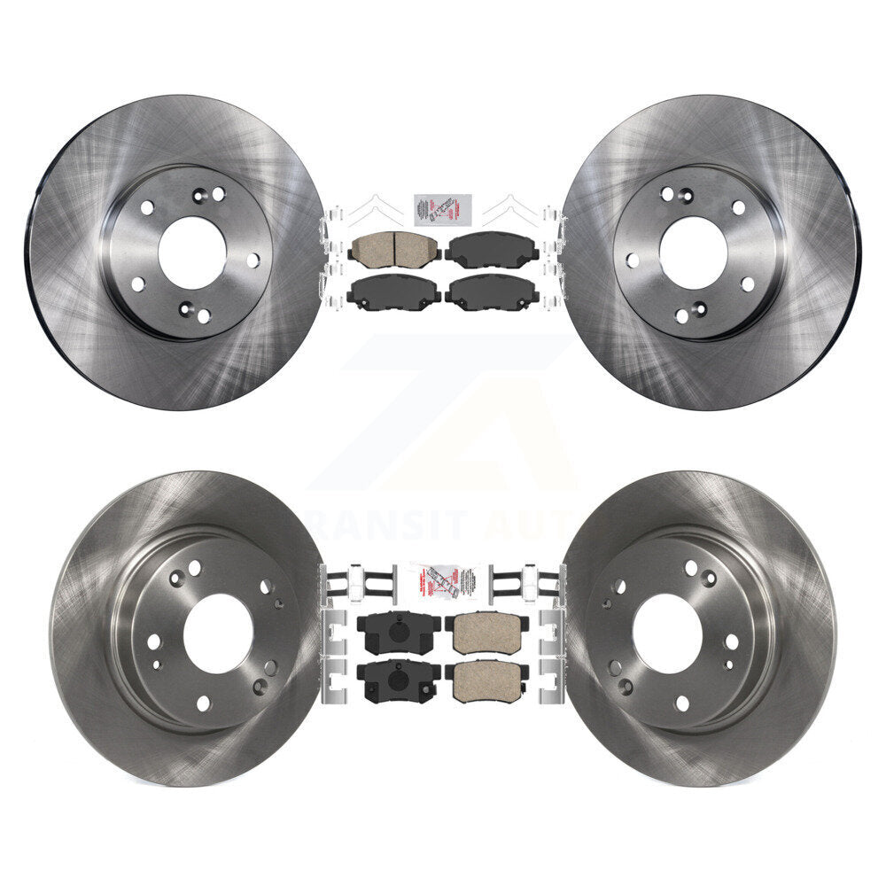 Kit de plaquettes en céramique et de disques de frein avant et arrière, pour Honda Civic K8A-102485