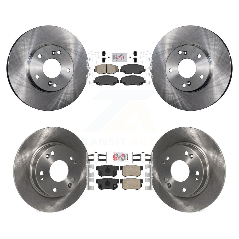 Kit de plaquettes en céramique et de disques de frein avant et arrière, pour Honda Civic K8A-102487