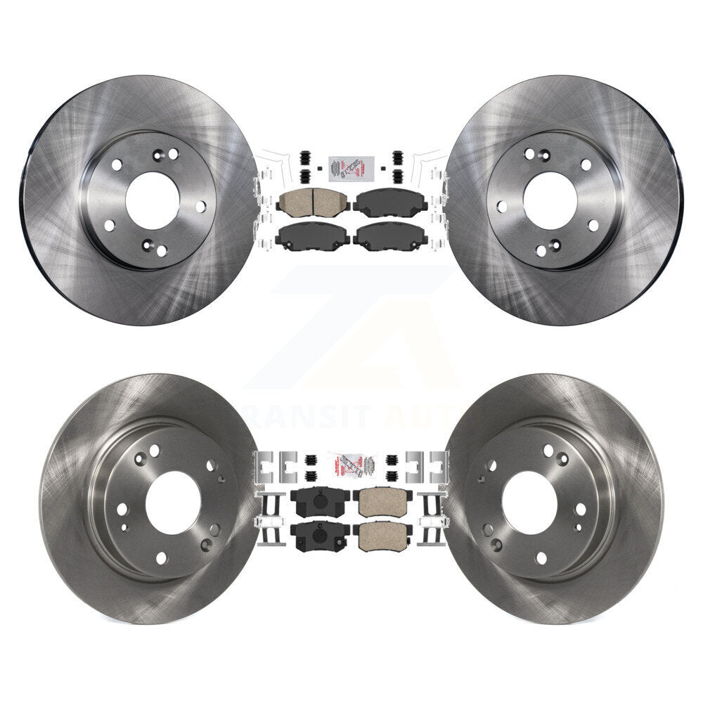 Kit de plaquettes en céramique et de disques de frein avant et arrière, pour Honda Civic K8A-102488