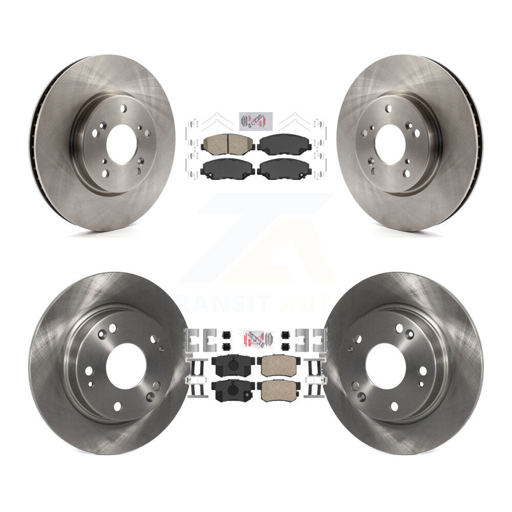 Kit de plaquettes en céramique et de disques de frein avant et arrière, pour Honda Civic K8A-102490