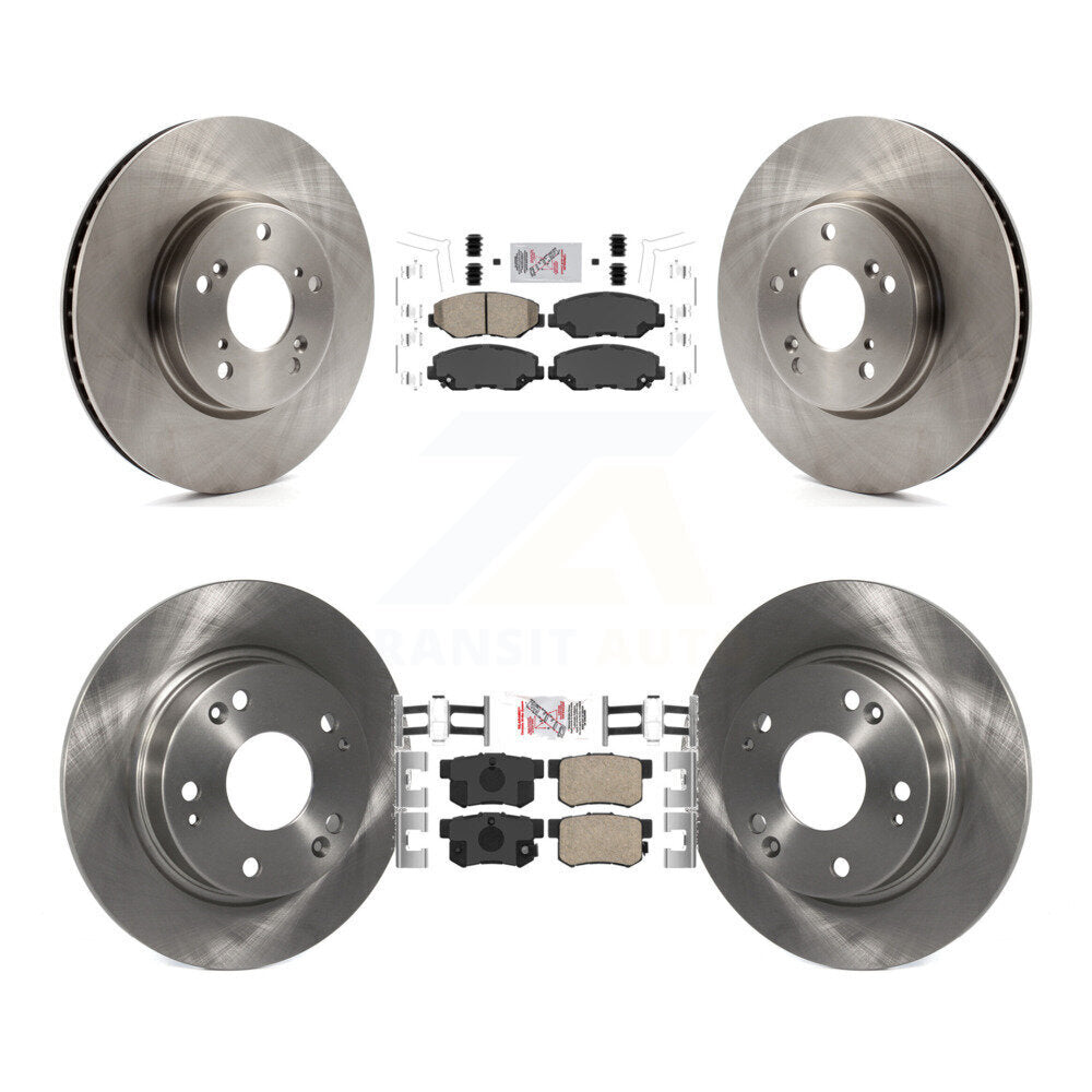 Kit de plaquettes en céramique et de disques de frein avant et arrière, pour Honda Civic K8A-102491