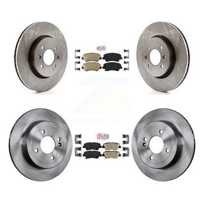 Kit de plaquettes en céramique et de rotors de frein à disque avant et arrière, pour Kia Rio K8A-102493