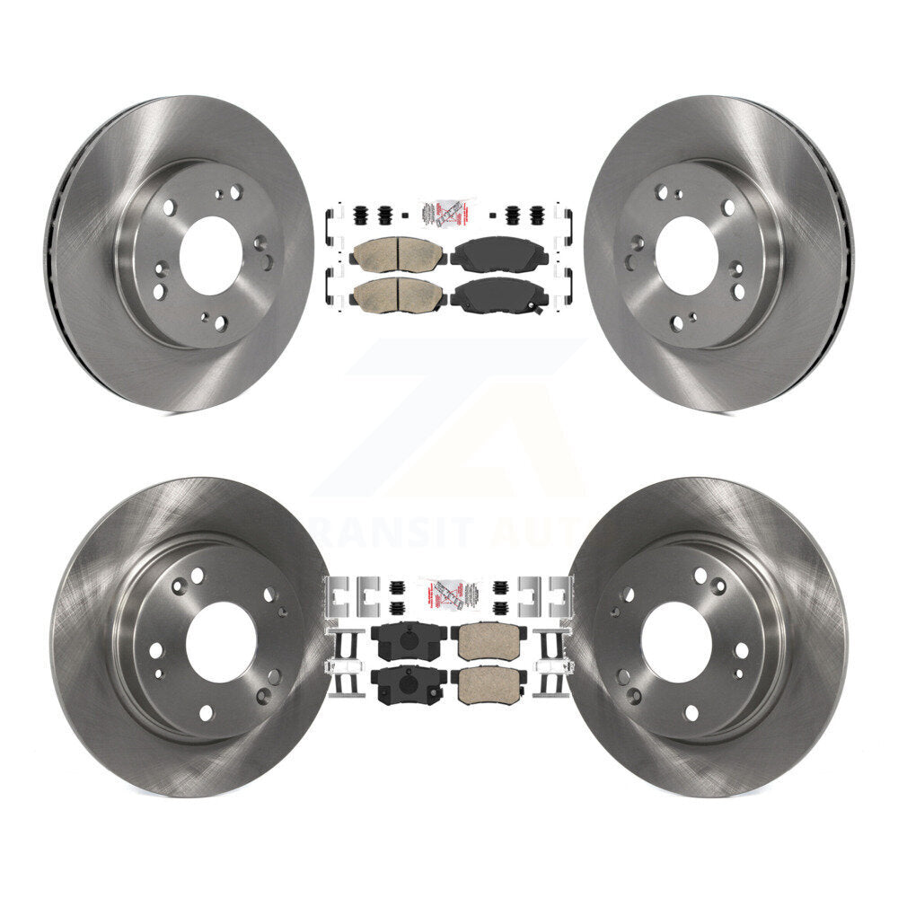 Kit de plaquettes en céramique et de disques de frein avant et arrière, pour Honda Civic K8A-102512