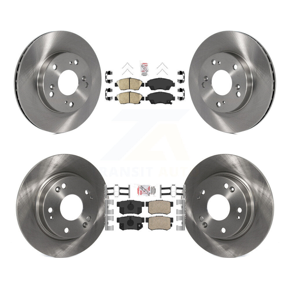 Kit de plaquettes en céramique et de disques de frein avant et arrière, pour Honda Civic K8A-102515
