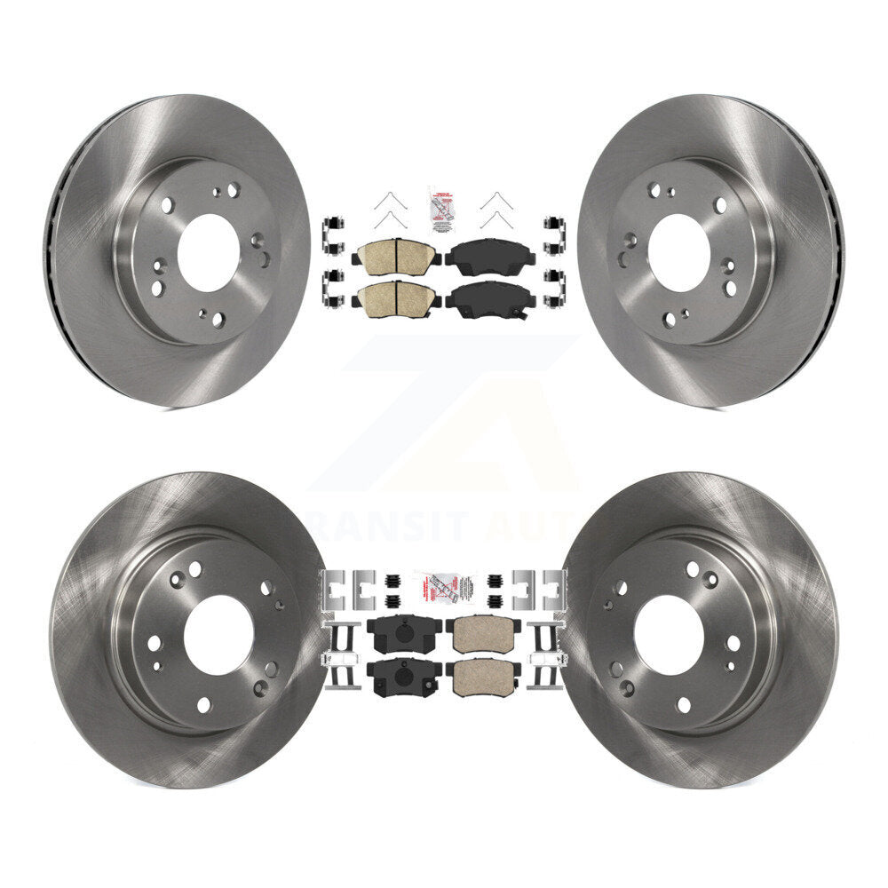 Kit de plaquettes en céramique et de disques de frein avant et arrière, pour Honda Civic K8A-102516