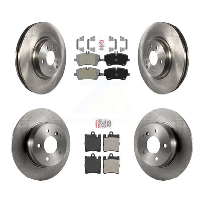 Kit de plaquettes semi-métalliques avant et arrière et disques de frein pour Mercedes-Benz C320