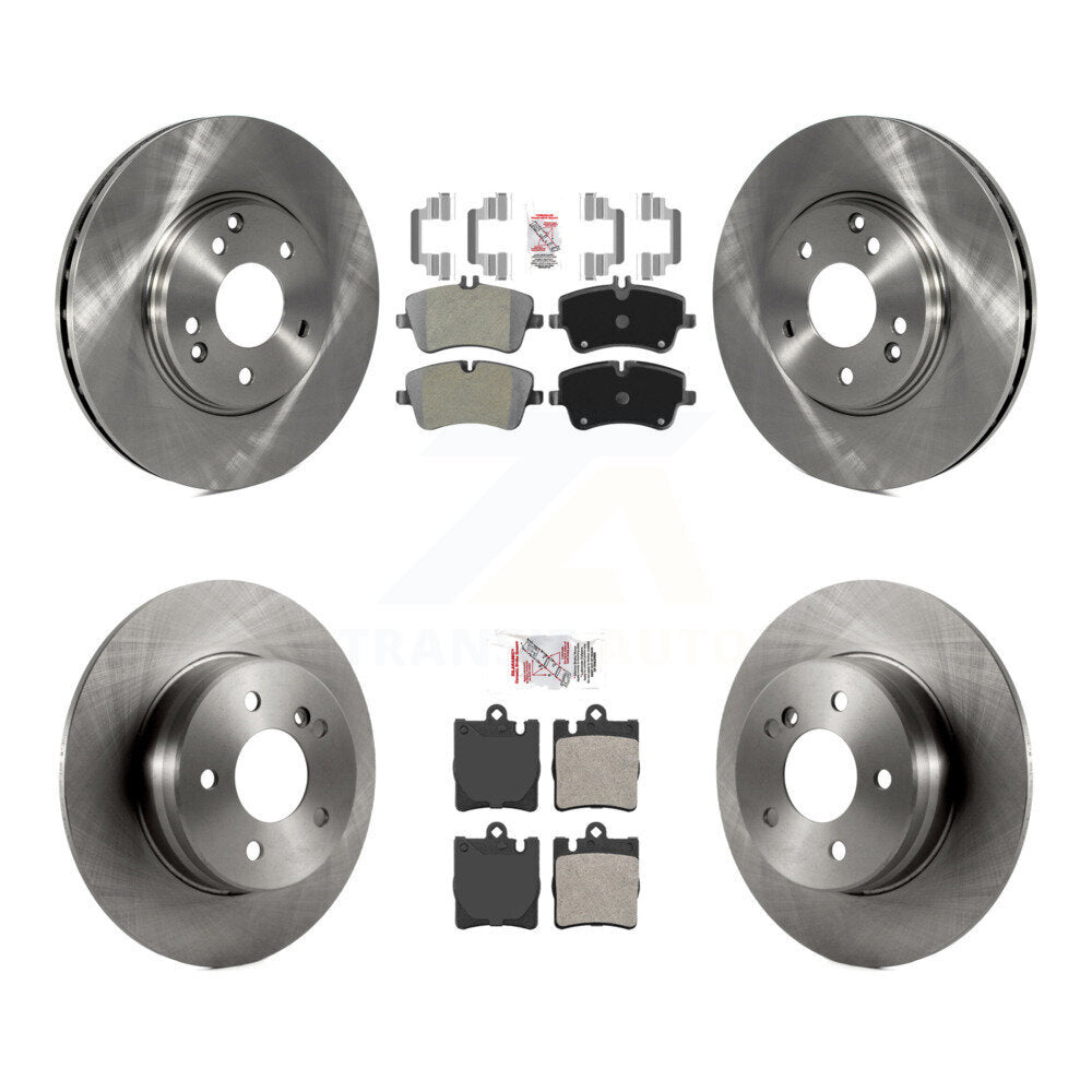 Kit de rotors de frein à plaquettes semi-métalliques avant et arrière, pour Mercedes-Benz C280 C240 CLK35