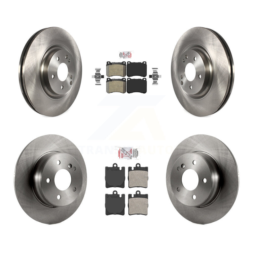 Kit de rotors de frein à plaquettes semi-métalliques avant et arrière, pour Mercedes-Benz C230 SLK350 C32