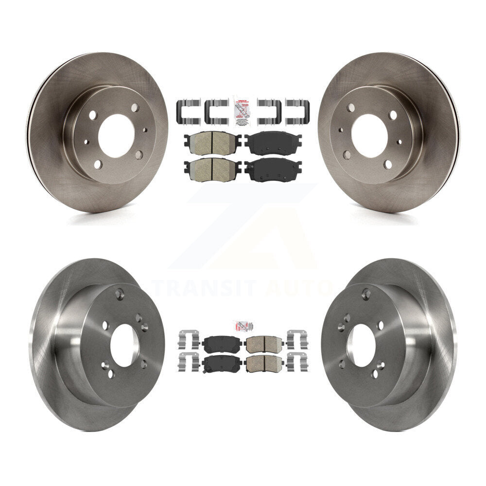 Kit de plaquettes en céramique et de Rotor de frein à disque, semi-métalliques avant et arrière, pour Hyundai Accen