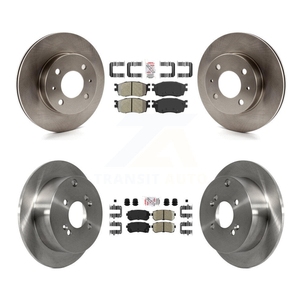 Kit de plaquettes en céramique et de Rotor de frein à disque, semi-métalliques avant et arrière, pour Hyundai Accen