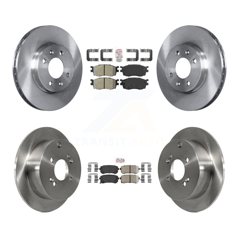 Kit de Rotor de frein à plaquettes en céramique, semi-métallique, avant et arrière, pour Hyundai Accent Kia Rio