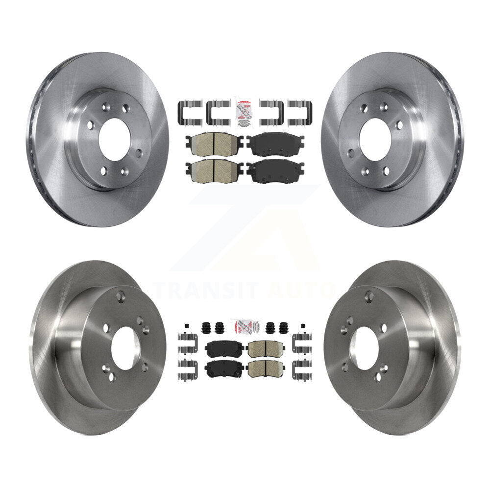 Kit de Rotor de frein à plaquettes en céramique, semi-métallique, avant et arrière, pour Hyundai Accent Kia Rio