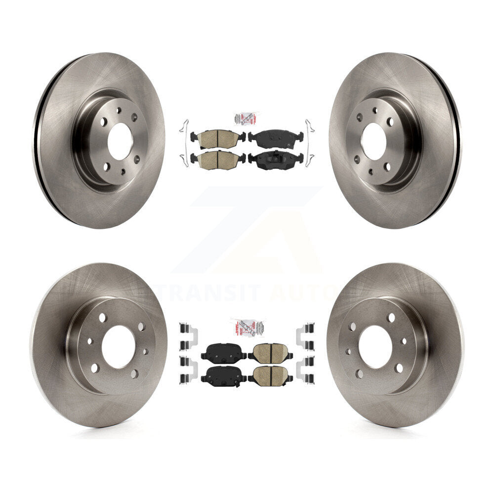 Kit de plaquettes en céramique et de disques de frein avant et arrière, pour Fiat 500 K8A-102581
