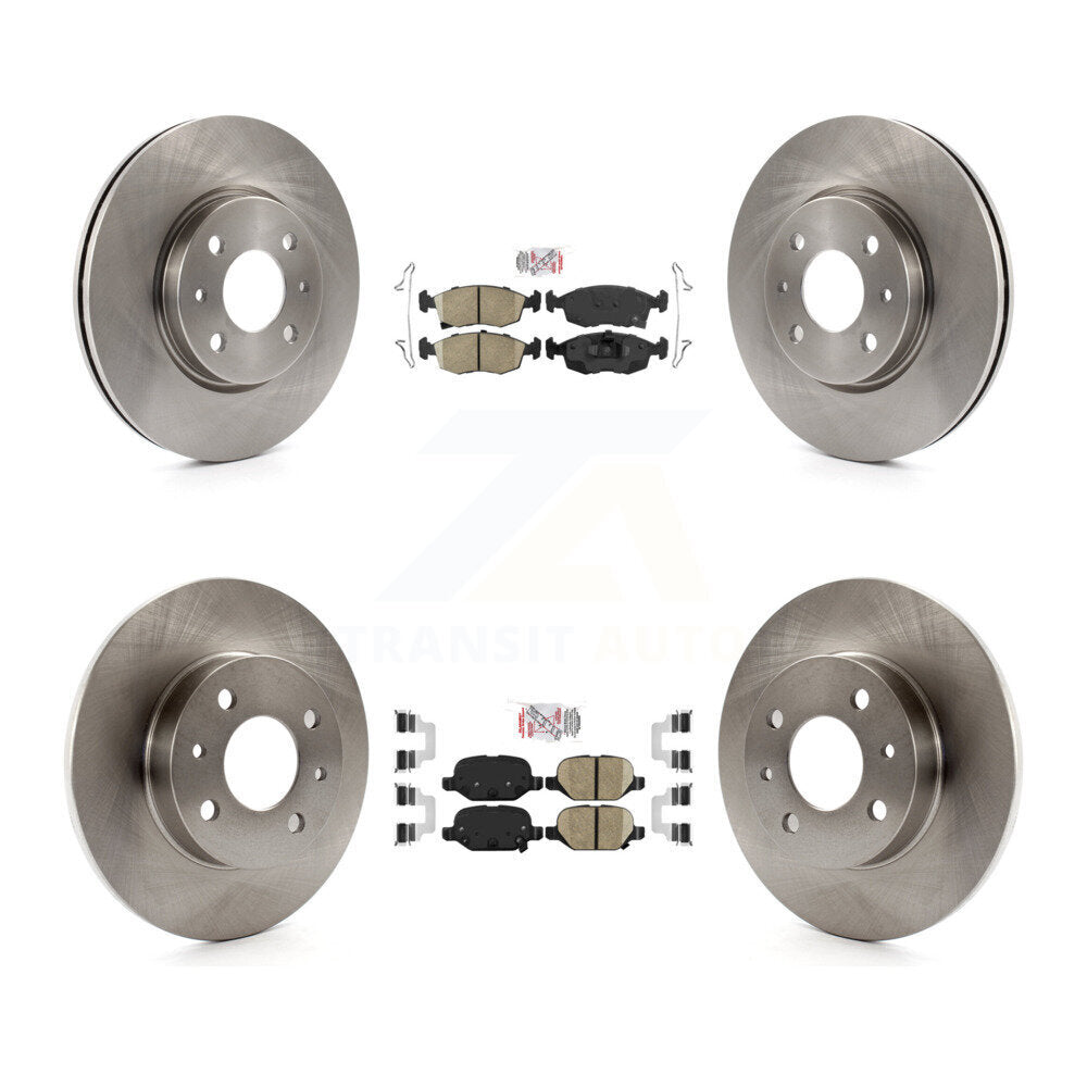 Kit de plaquettes en céramique et de disques de frein avant et arrière, pour Fiat 500 K8A-102582