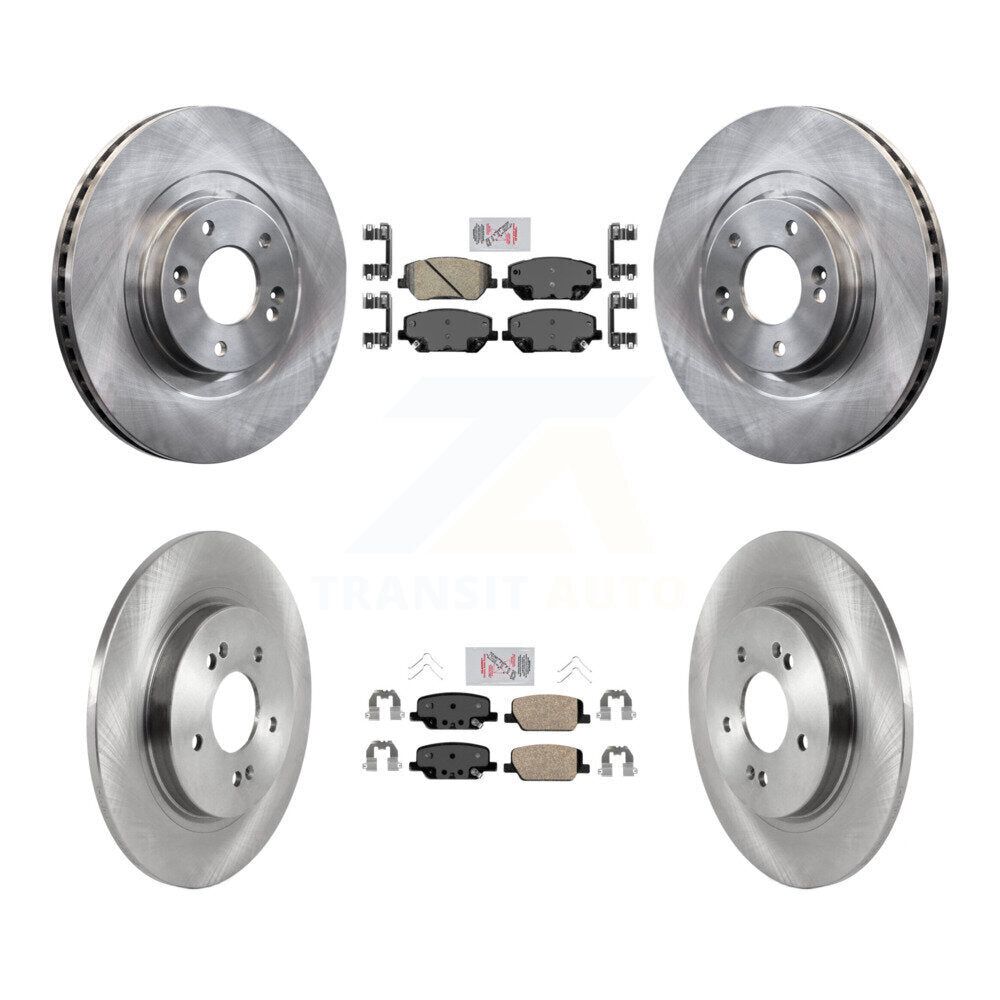 Kit de plaquettes en céramique et de rotors de frein à disque avant et arrière, pour Hyundai Santa F 2019 – 2020