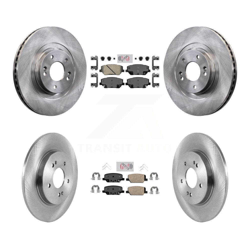 Kit de plaquettes en céramique et de rotors de frein à disque avant et arrière, pour Hyundai Santa F 2019 – 2020