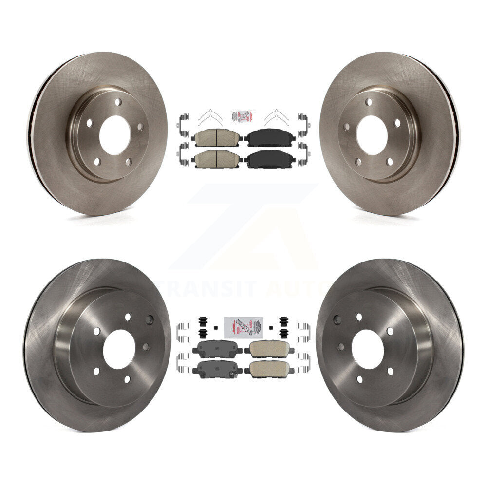 Kit de plaquettes en céramique et de rotors de frein à disque avant et arrière, pour Nissan Quest 2004 – 2009