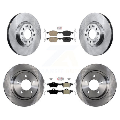 Kit de rotors de frein à disque et plaquettes semi-métalliques avant et arrière en céramique pour Mazda 3 Spor