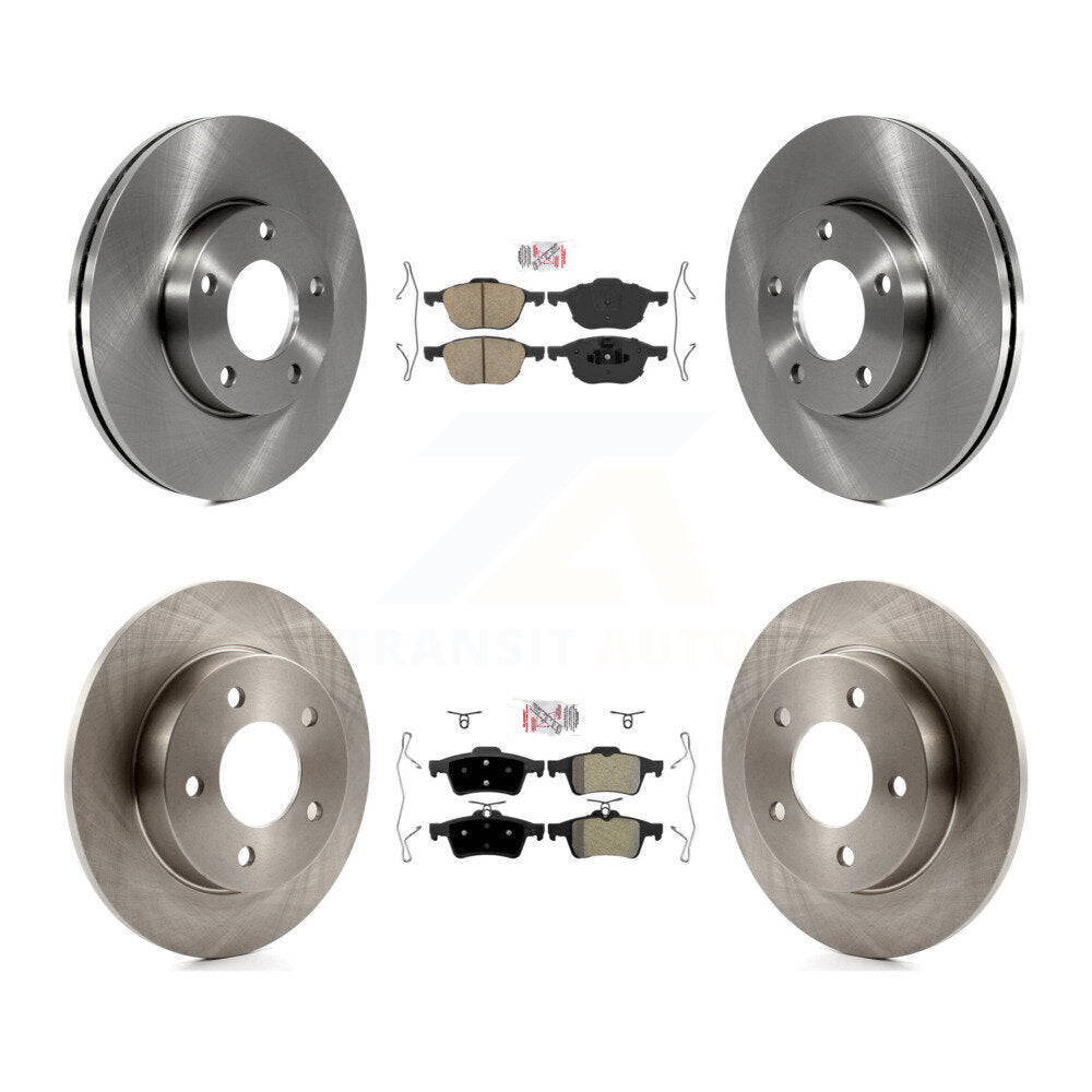 Kit de rotors de frein à disque et plaquettes semi-métalliques avant et arrière en céramique pour Mazda 3 Spor