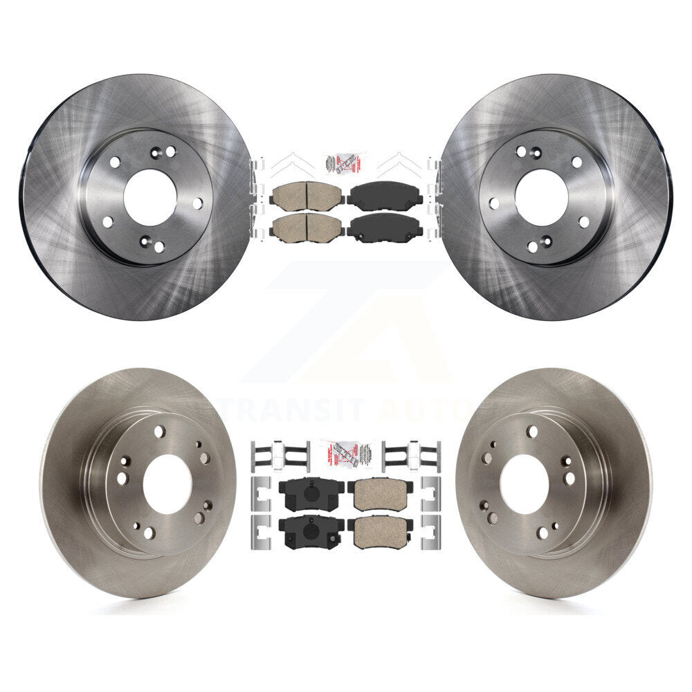 Kit de plaquettes en céramique et de rotors de frein à disque avant et arrière, pour Honda Accord K8A-102646