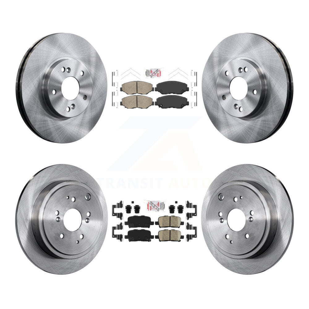 Kit de plaquettes en céramique et de rotors de frein à disque avant et arrière, pour Honda Pilot 2003 – 2008
