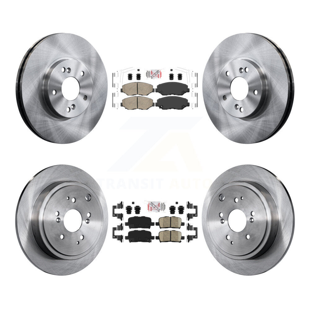 Kit de plaquettes en céramique et de rotors de frein à disque avant et arrière, pour Honda Pilot 2003 – 2008