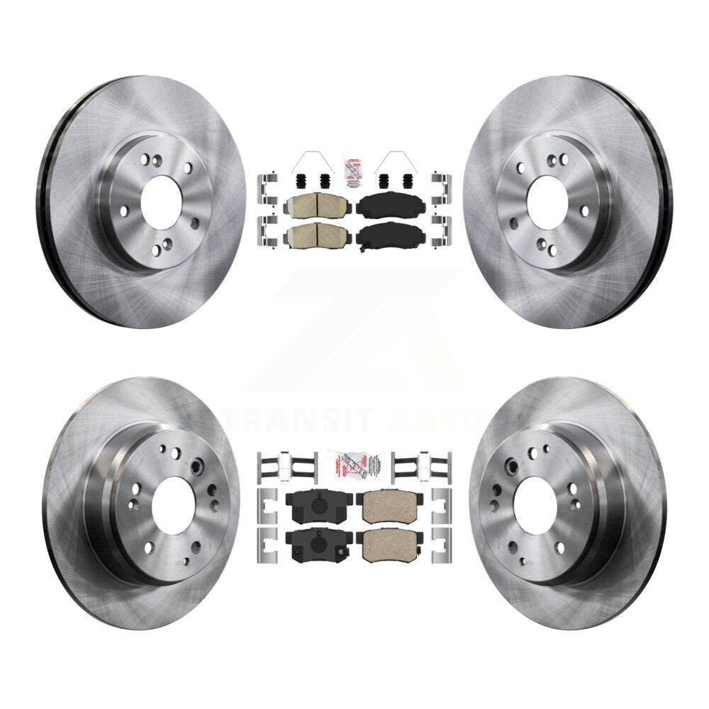 Kit de plaquettes en céramique et de rotors de frein à disque avant et arrière, pour Acura TL K8A-102673