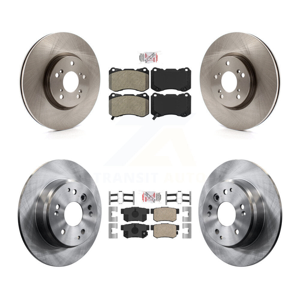 Kit de plaquettes en céramique et de disques de frein à disque, semi-métalliques avant et arrière, pour Acura TL