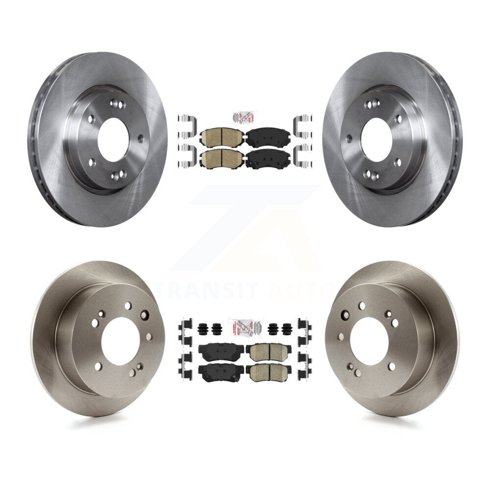 Kit de plaquettes en céramique et de rotors de frein à disque avant et arrière, pour Hyundai Elantra K8A-10268