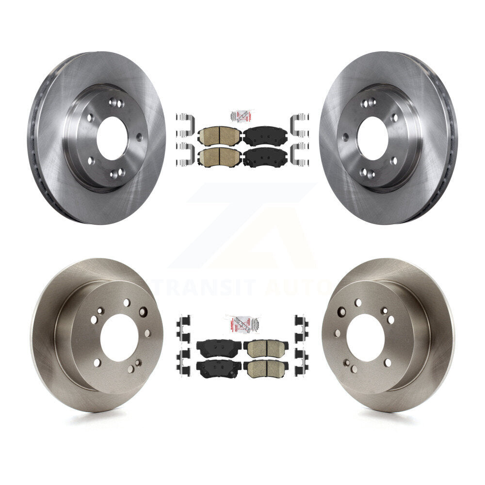 Kit de plaquettes en céramique et de rotors de frein à disque avant et arrière, pour Hyundai Elantra K8A-10268