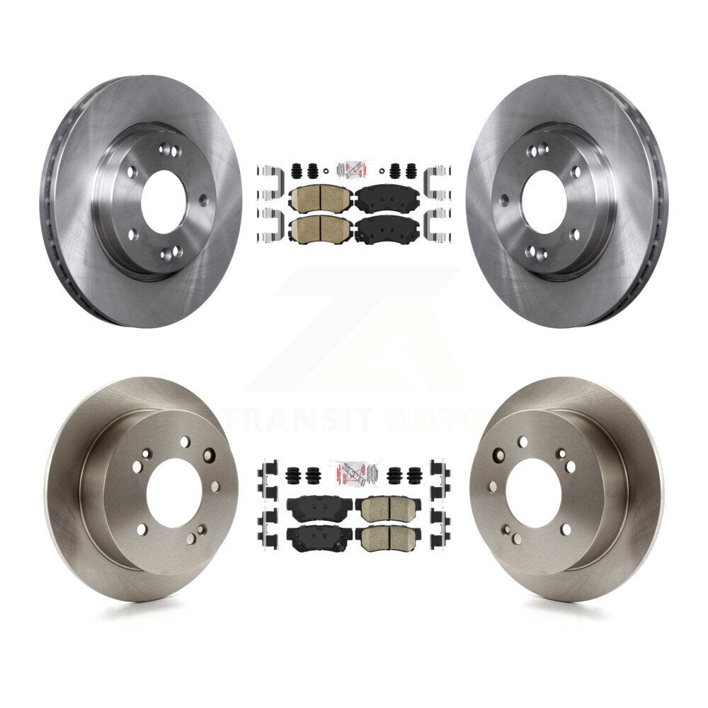 Kit de plaquettes en céramique et de rotors de frein à disque avant et arrière, pour Hyundai Elantra K8A-10269