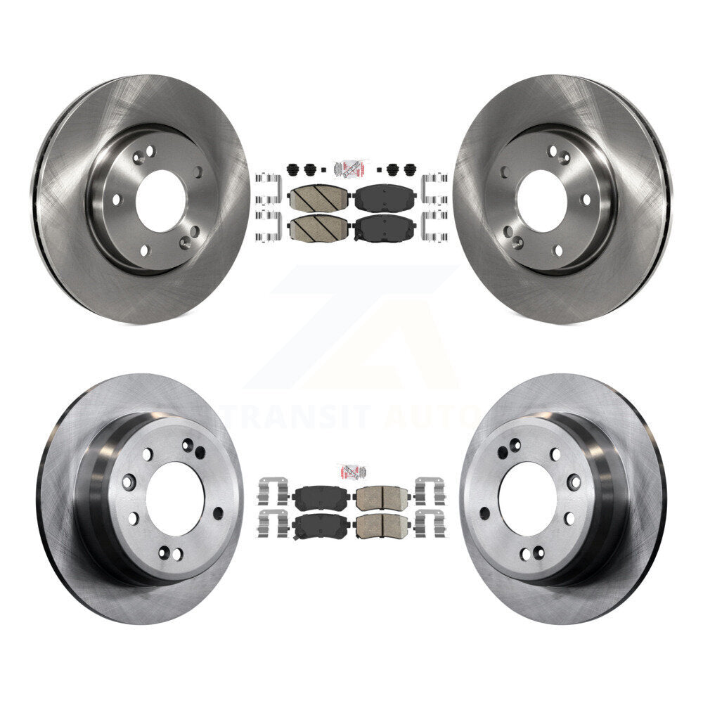 Kit de plaquettes en céramique et de rotors de frein à disque avant et arrière, pour Hyundai Elantra K8A-10269